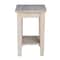 International Concepts Rectangle Shaker Plant Stand, 15 W, 15 L, 24 in H, Wood, Unfinished 3073 - alternate 5